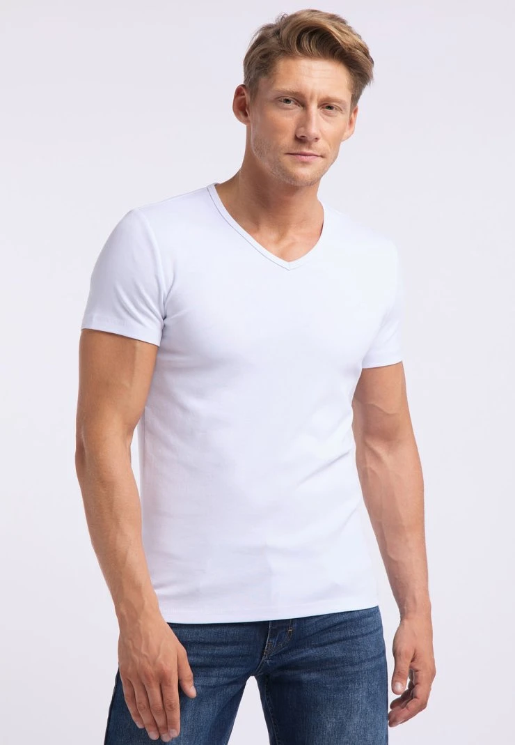 Mustang Aaron - T-Shirt Basic - White 3 Mustang Aaron - T-Shirt Basic - White