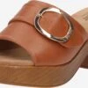 Mustang Sandalen Met Hak Muiltjes Dames Cognac -Mustang Verkoop 9d49dfea5d46c391c6eb7ee35571b334