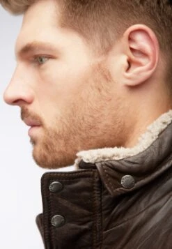 Mustang Leren Jassen Tussenjas Heren Kastanjebruin -Mustang Verkoop 9d5c1863b6439a1e7cda18ae3677056b