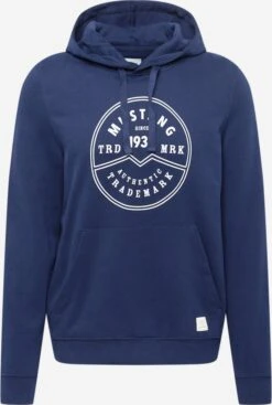 Mustang Hoodies Sweatshirt Bennet Heren Navy