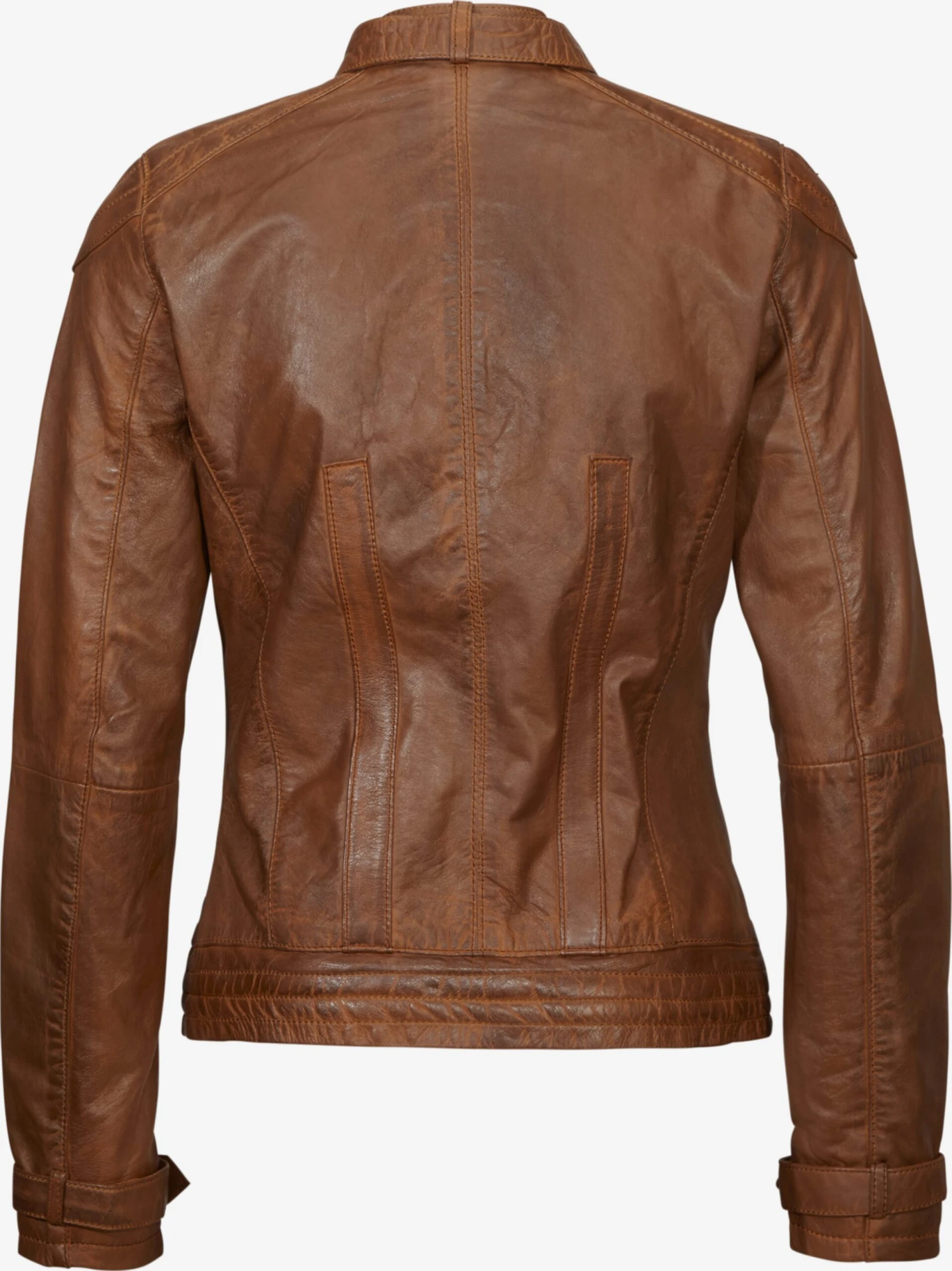 Mustang Leren Jassen Tussenjas Ryana Dames Cognac 4 Mustang Leren Jassen Tussenjas Ryana Dames Cognac - Afbeelding 2