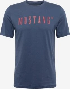 Mustang T-shirts Shirt Alex Heren Donkerblauw