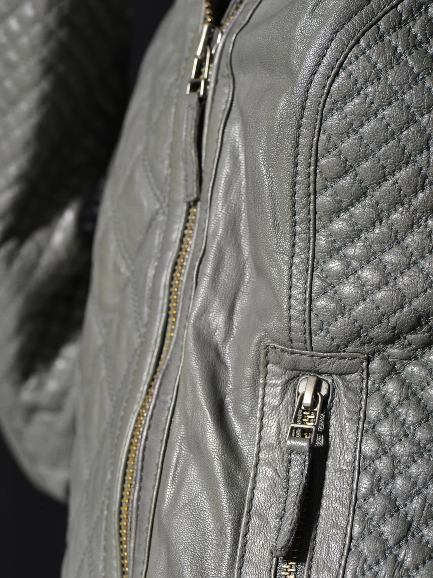 Mustang Leren Jassen Tussenjas Chira Dames Olijfgroen 8 Mustang Leren Jassen Tussenjas Chira Dames Olijfgroen - Afbeelding 6