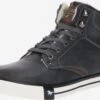 Mustang Hoge Sneakers Sneakers Hoog Heren Donkergrijs