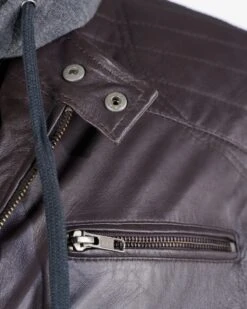 Mustang Leren Jassen Tussenjas Foster Heren Donkerbruin -Mustang Verkoop a822857345d31084c250dfe3c42bd55f