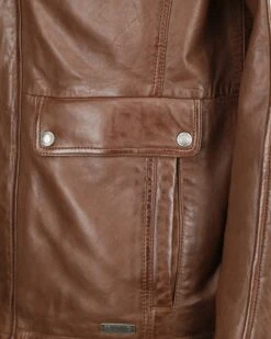 Mustang Leren Jassen Tussenjas 31019262-RF Heren Bruin -Mustang Verkoop a8461dde852ce9046829f4983a8c501d