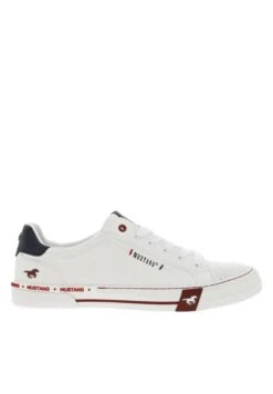 Mustang Sneakers Laag - Blanc -Mustang Verkoop a9e78a53d2144c3c83a7945c64ae61bb