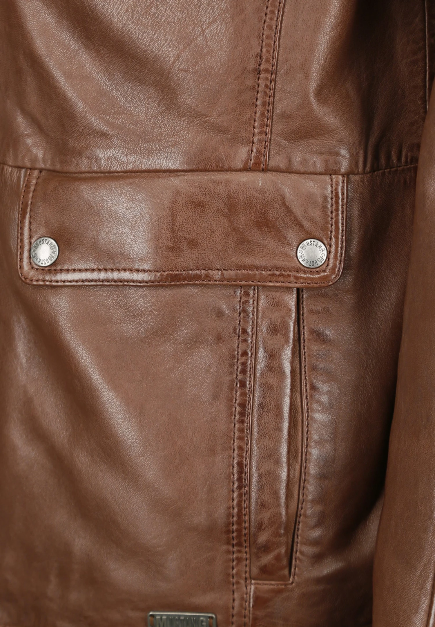 Mustang Leren Jas - Mid Brown 5 Mustang Leren Jas - Mid Brown - Afbeelding 3