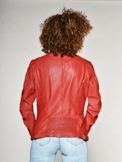 Mustang Leren Jassen Tussenjas Joana Dames Rood -Mustang Verkoop ac2763990e4895dd206b08e03f3408d1