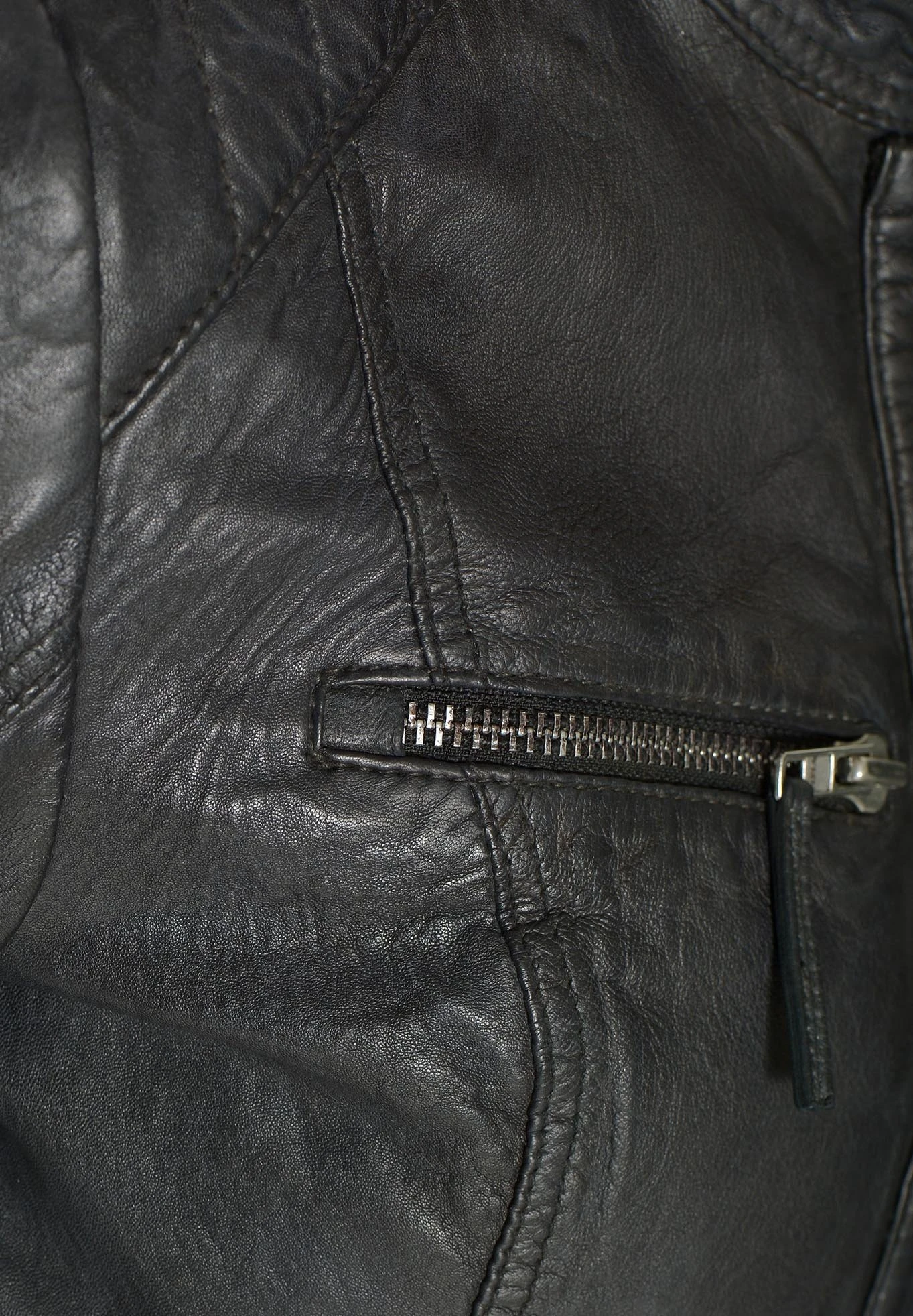 Mustang Leren Jas - Graphite 6 Mustang Leren Jas - Graphite - Afbeelding 4