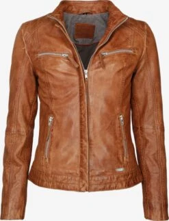 Mustang Leren Jassen Tussenjas Amilia Dames Cognac