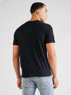 Mustang T-shirts Shirt ALEX Heren Zwart -Mustang Verkoop adcdcaa998649533892d44ce0ac7f728