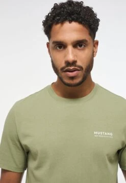 Mustang T-Shirt Print - Grün -Mustang Verkoop af46e22082cf40fc88f492388d07a4cd