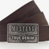Mustang Casual Riemen Riem Heren Donkerbruin -Mustang Verkoop af58620921259ca5a726bc49deace000