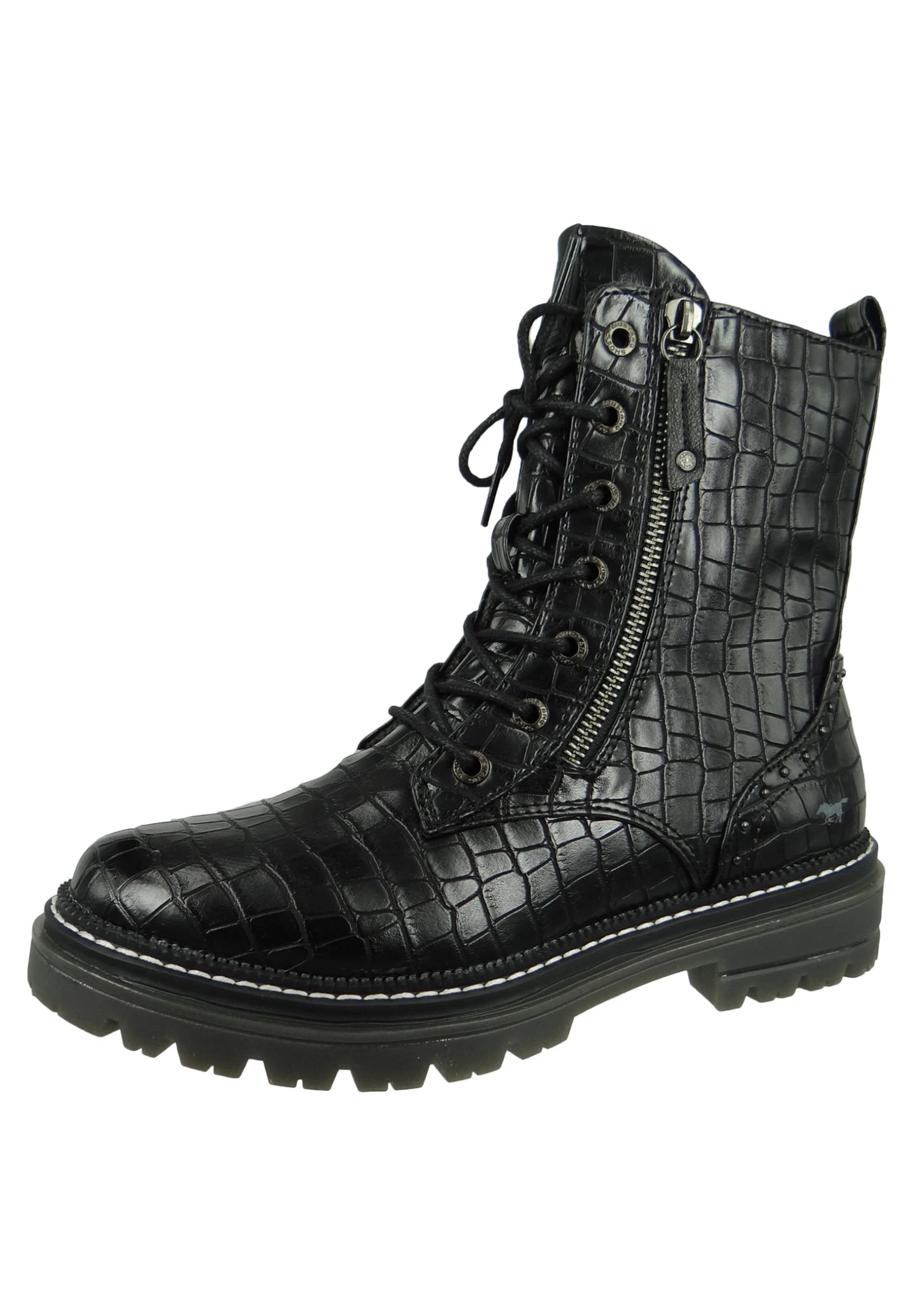 Mustang Veterboots - Schwarz 4 Mustang Veterboots - Schwarz - Afbeelding 2