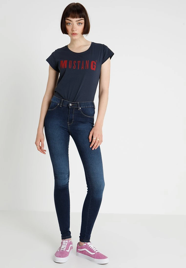 Mustang Logo - T-Shirt Print - Blue Nights 4 Mustang Logo - T-Shirt Print - Blue Nights - Afbeelding 2