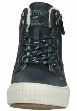 Mustang Sneakers Hoog - Navy -Mustang Verkoop b18d0a9f82e64400acf800a0daa9ba3d