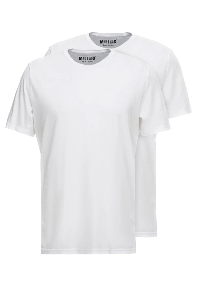 Mustang C-Neck 2 Pack - T-Shirt Basic - White 6 Mustang C-Neck 2 Pack - T-Shirt Basic - White - Afbeelding 4