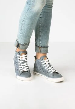 Mustang Sneakers Hoog - Blau