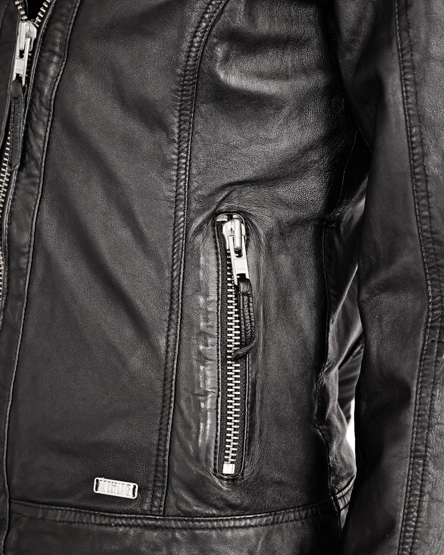 Mustang Leren Jassen Tussenjas 3102136 Dames Zwart 12 Mustang Leren Jassen Tussenjas 3102136 Dames Zwart - Afbeelding 10