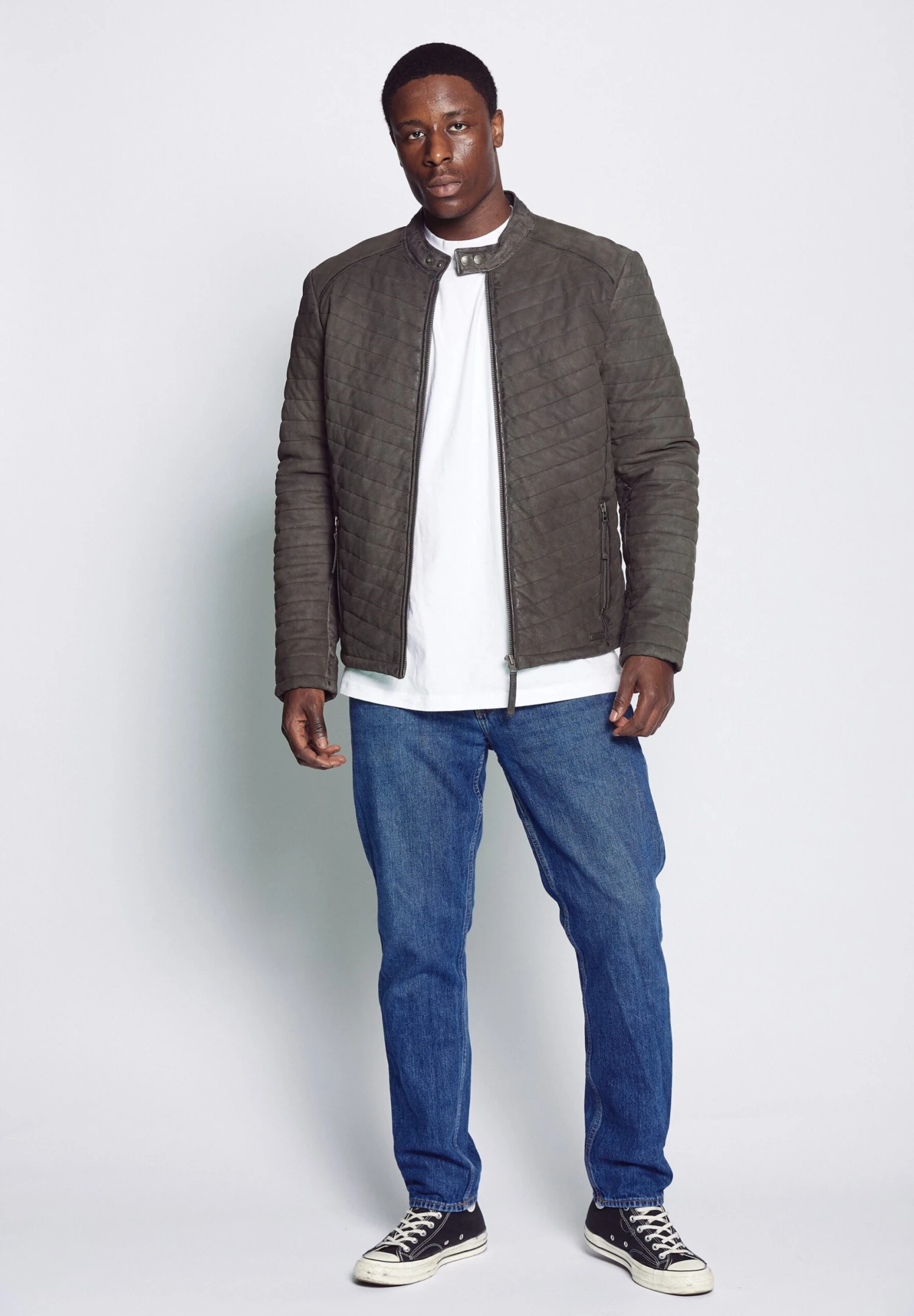 Mustang Leren Jassen Tussenjas Heren Grafiet 6 Mustang Leren Jassen Tussenjas Heren Grafiet - Afbeelding 4