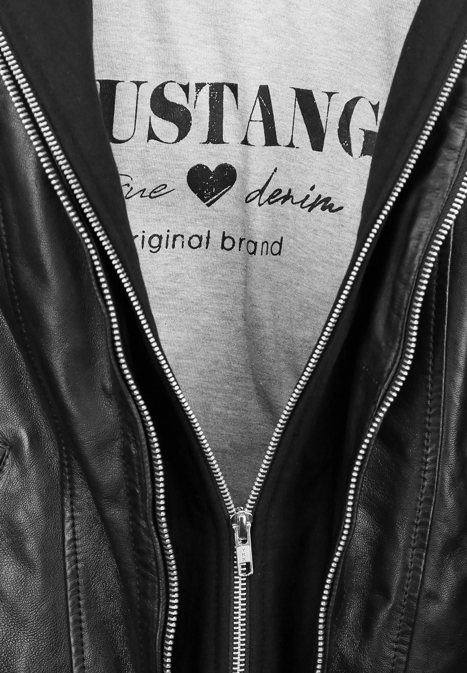 Mustang Leren Jas - Schwarz 6 Mustang Leren Jas - Schwarz - Afbeelding 4