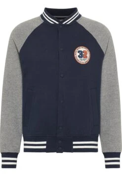 Mustang Sweater Met Rits - Blau