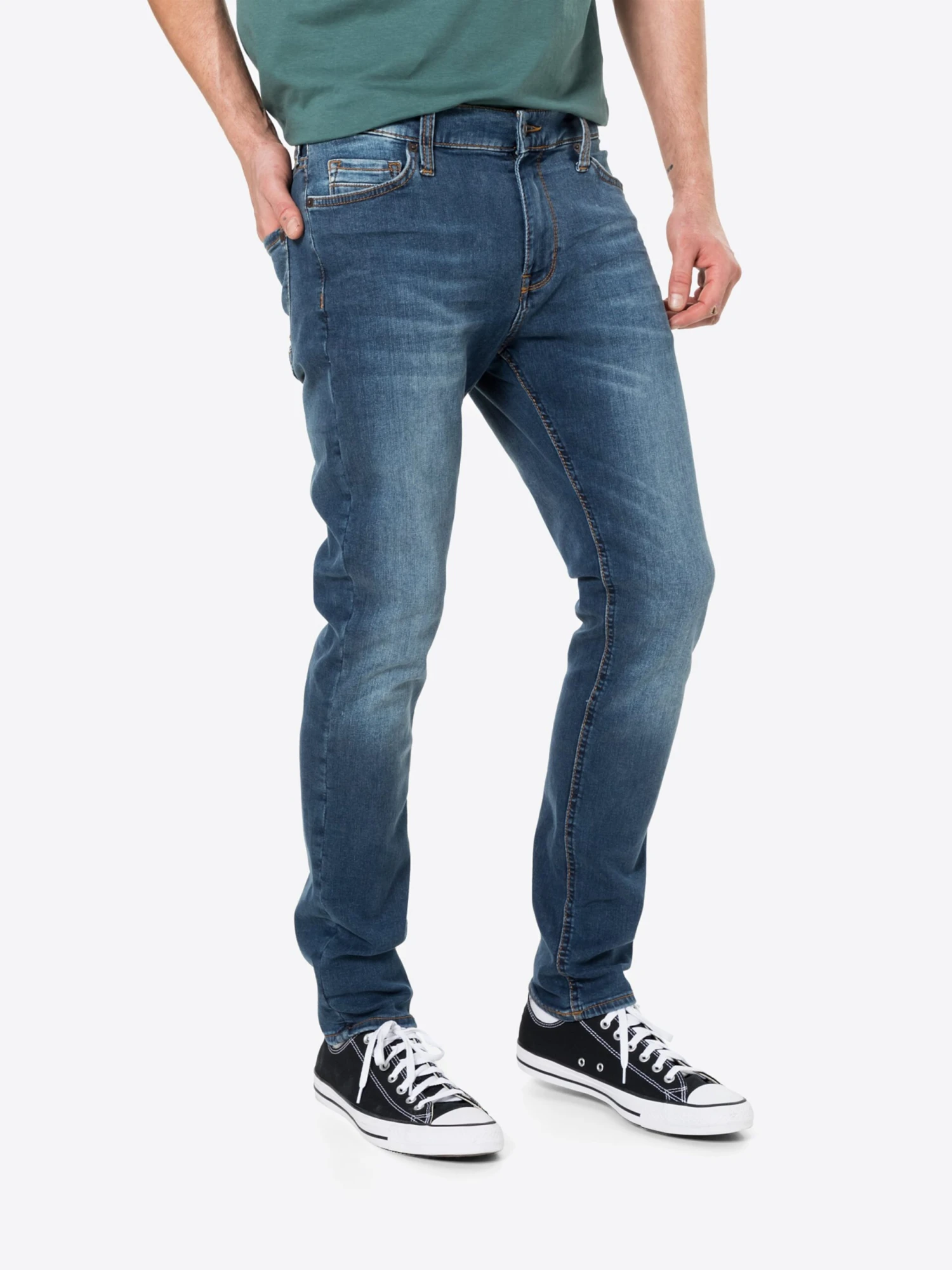 Mustang Straight Regular Jeans Vegas Heren Donkerblauw 4 Mustang Straight Regular Jeans Vegas Heren Donkerblauw - Afbeelding 2