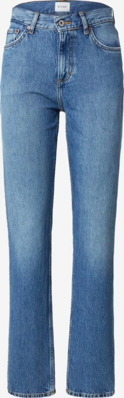 Mustang Straight Regular Jeans Dames Blauw