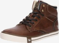 Mustang Hoge Sneakers Sneakers Hoog Heren Bruin