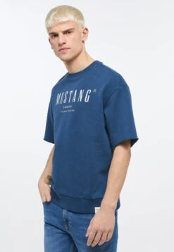 Mustang T-Shirt Basic - Blau