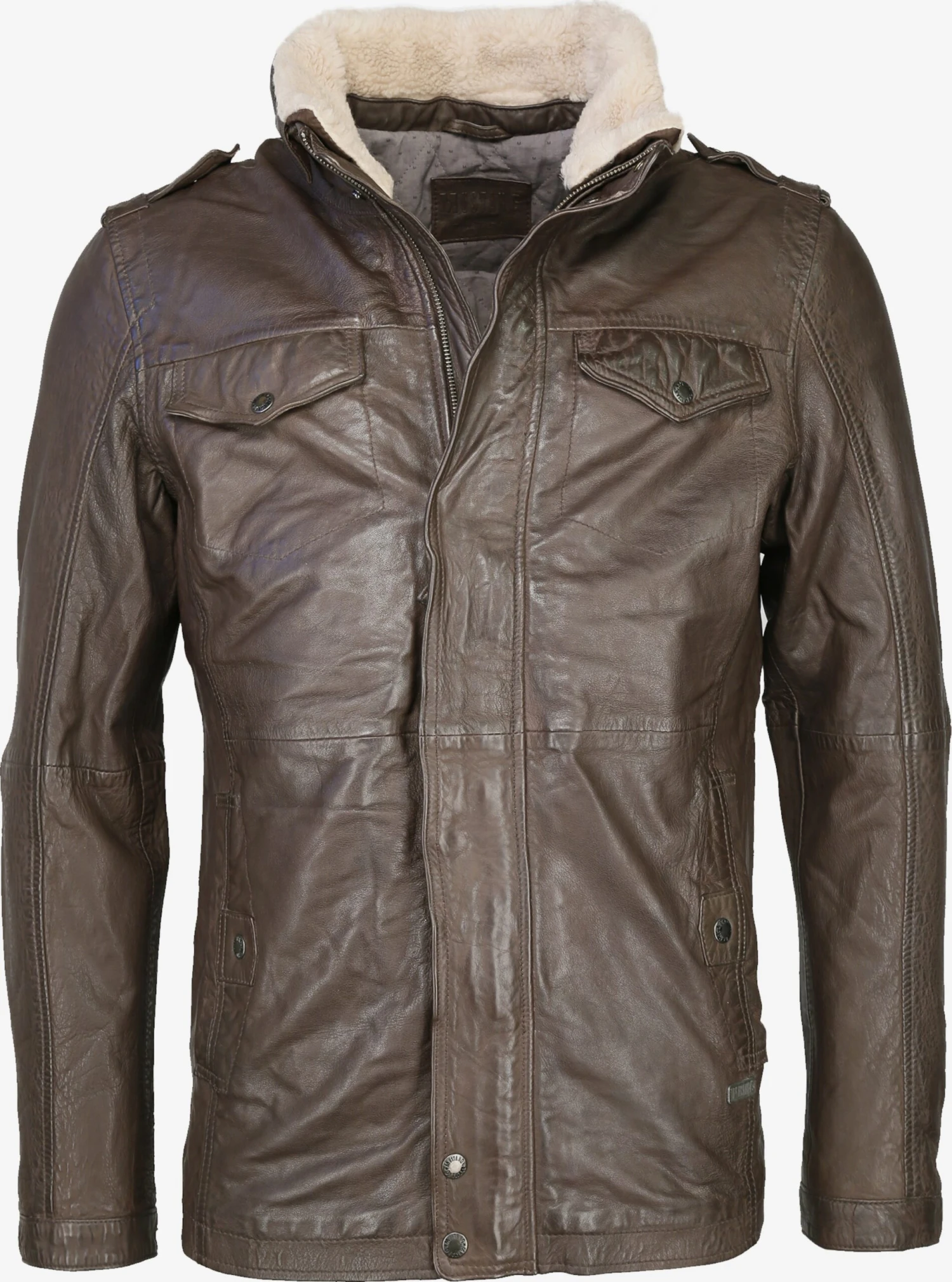 Mustang Leren Jassen Tussenjas Reineke Heren Bruin 3 Mustang Leren Jassen Tussenjas Reineke Heren Bruin