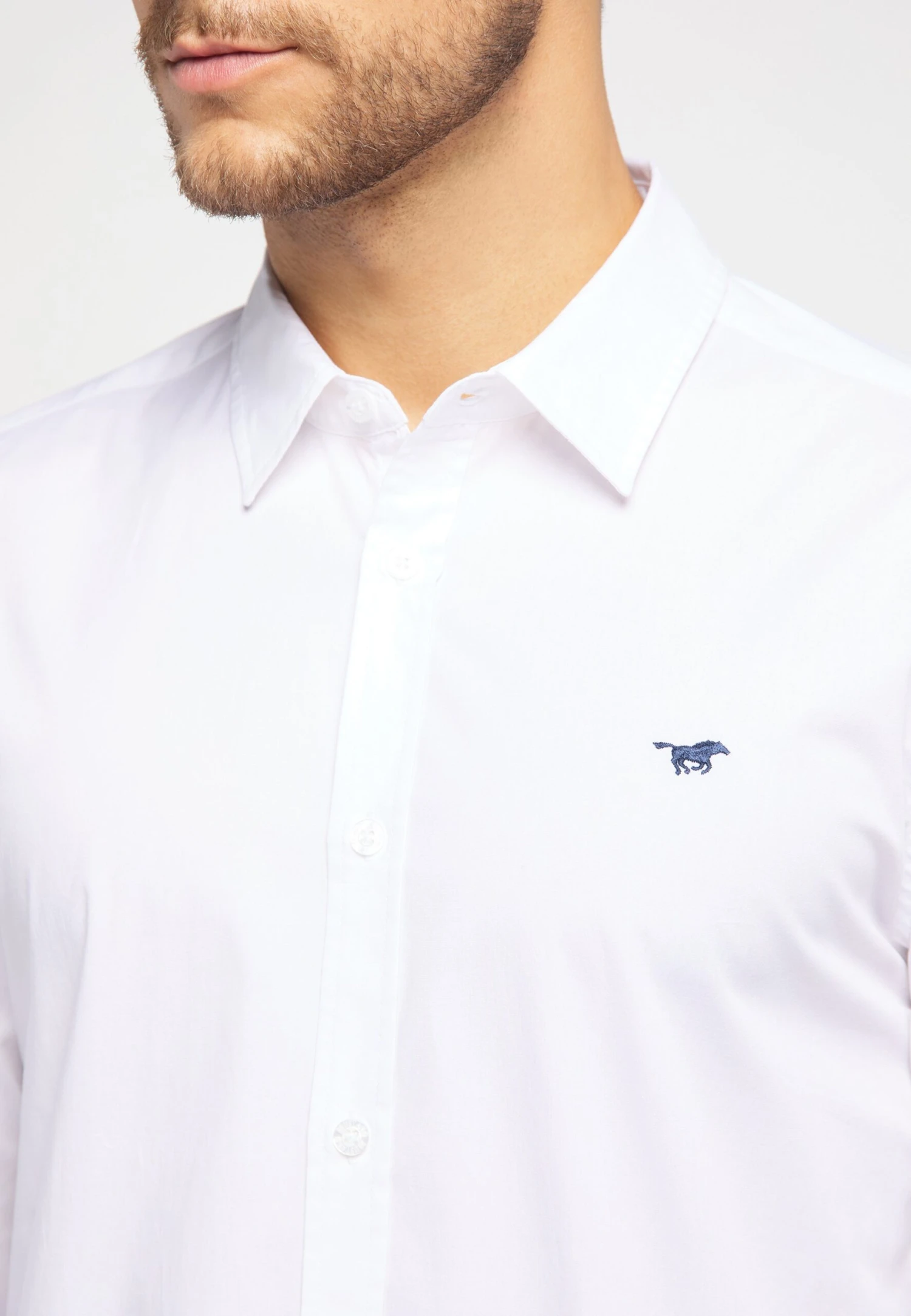 Mustang Casper Kc Basic - Overhemd - White 6 Mustang Casper Kc Basic - Overhemd - White - Afbeelding 4