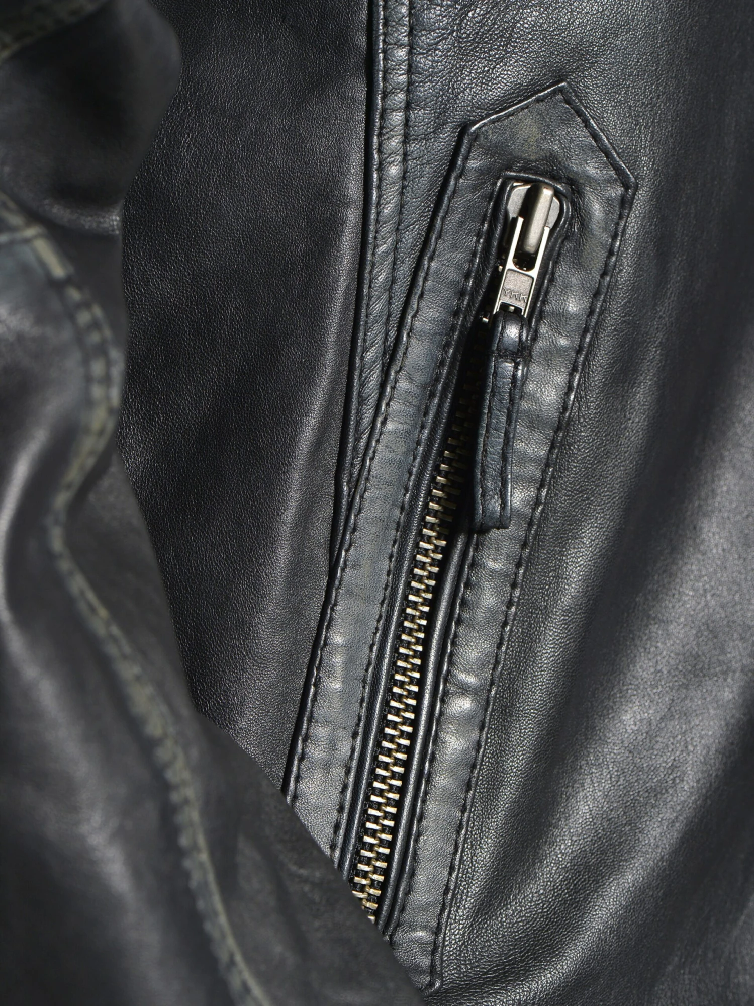 Mustang Leren Jassen Tussenjas Whyte Heren Zwart 11 Mustang Leren Jassen Tussenjas Whyte Heren Zwart - Afbeelding 9