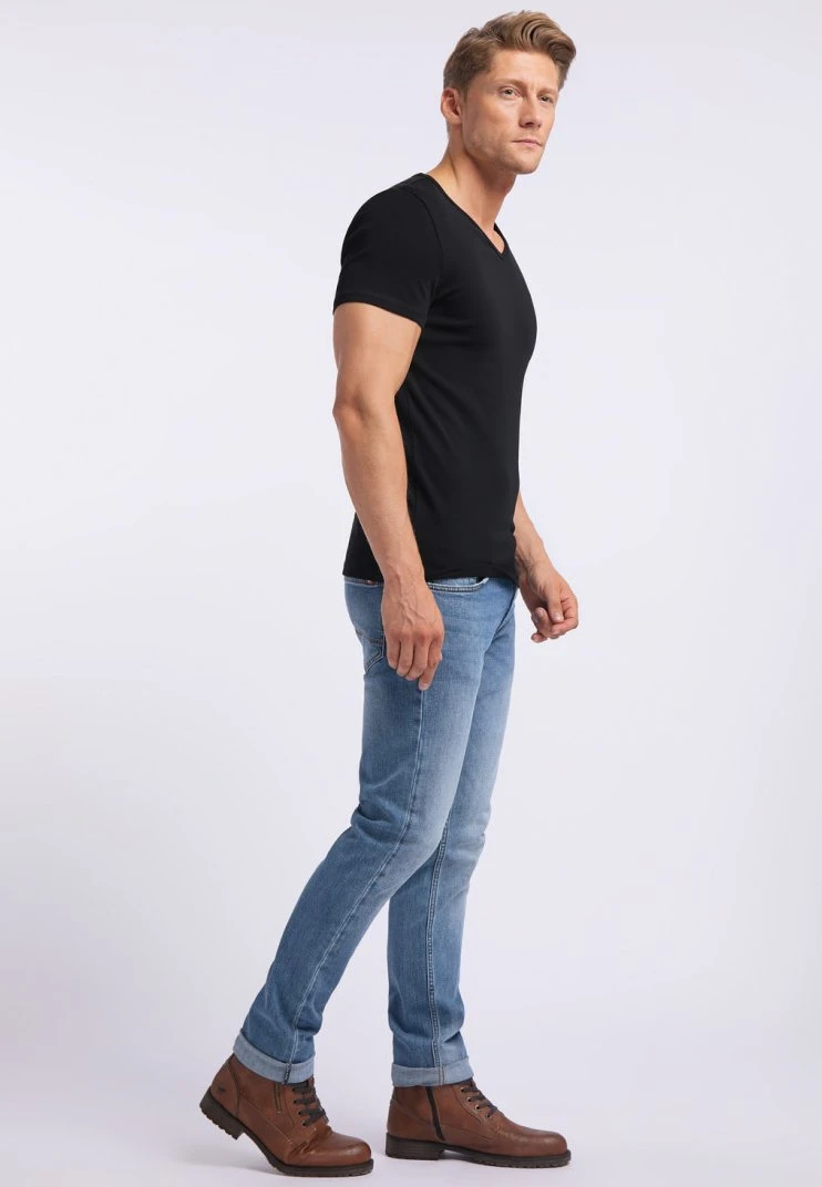 Mustang Aaron - T-Shirt Basic - Black 6 Mustang Aaron - T-Shirt Basic - Black - Afbeelding 4