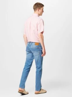 Mustang Straight Regular Jeans Denver Heren Blauw -Mustang Verkoop c42325ae9b7b160223ba18136c536596