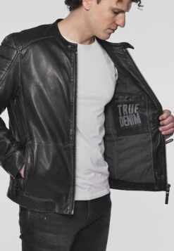 Mustang Mit Zierbrusttasche- Leren Jas - Vintage Grey -Mustang Verkoop c427cdd117bd40cf8901e4d77b94f2f2