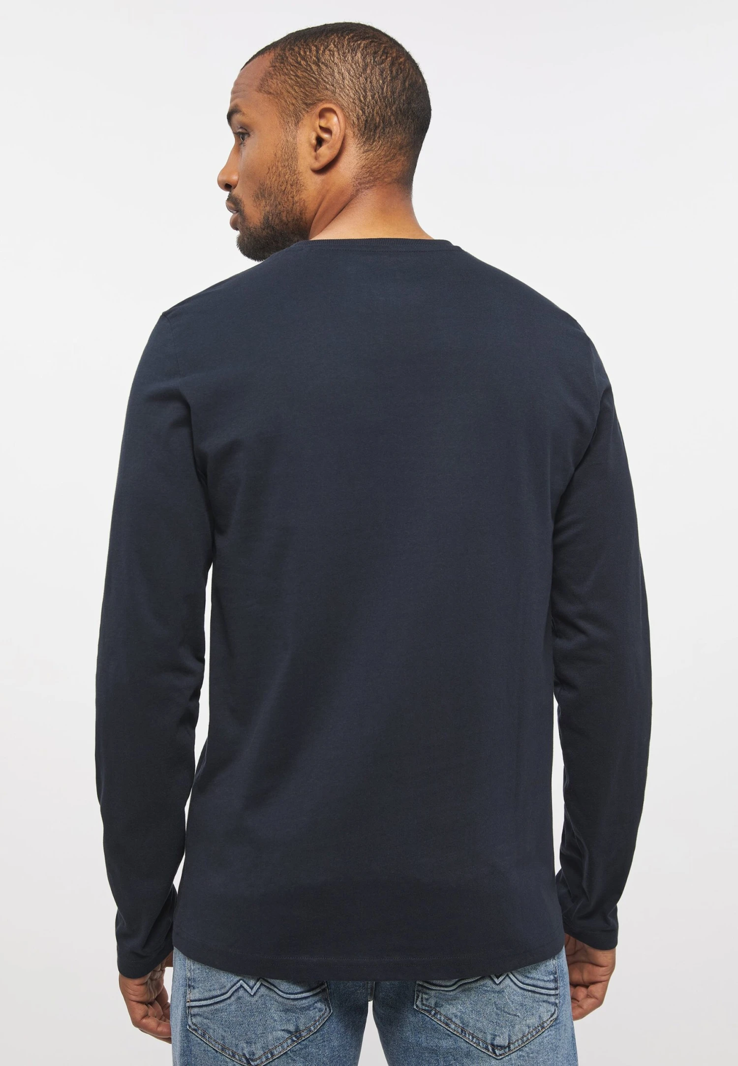 Mustang Longsleeve - Blau 5 Mustang Longsleeve - Blau - Afbeelding 3