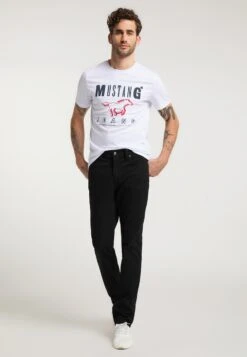 Mustang Pantalons Slimfit Broek Washington Heren Zwart 20 Mustang Pantalons Slimfit Broek Washington Heren Zwart -Mustang Verkoop c94a8613642d7fd629f62fa1f05386ef