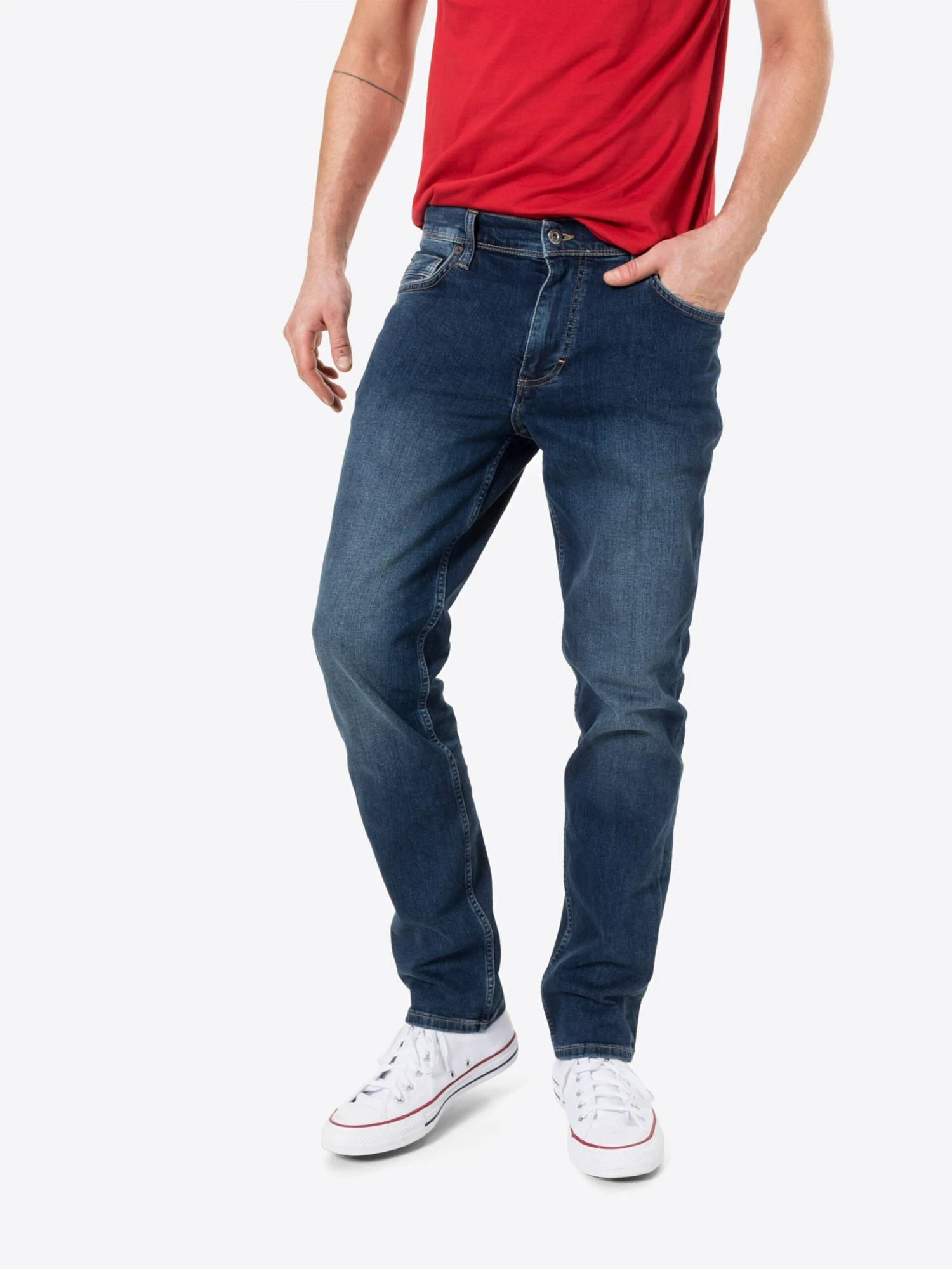 Mustang Straight Regular Jeans Washington Heren Donkerblauw 8 Mustang Straight Regular Jeans Washington Heren Donkerblauw - Afbeelding 6