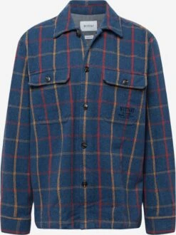 Mustang Geruite Overhemden Regular Fit Overhemd Clemens Heren Marine