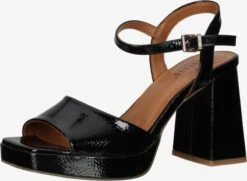 Mustang Sandalen Met Hak Sandalen Met Riem Dames Zwart