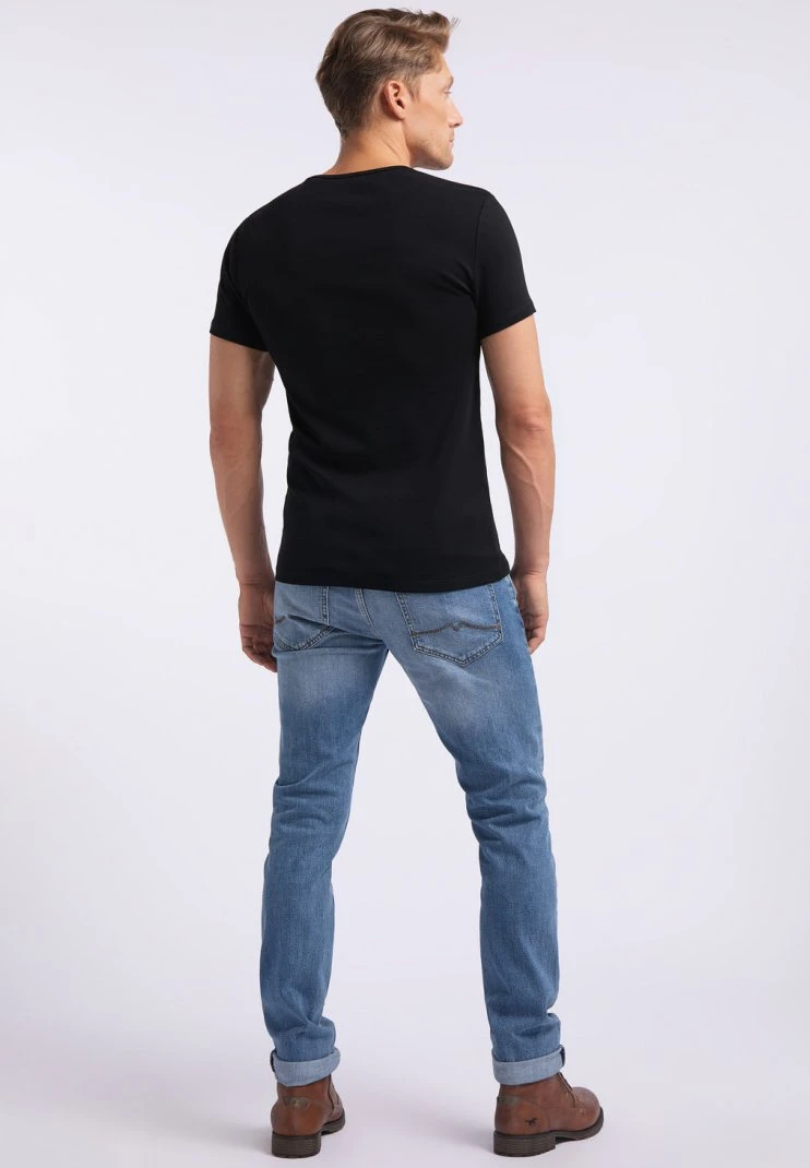 Mustang Aaron - T-Shirt Basic - Black 5 Mustang Aaron - T-Shirt Basic - Black - Afbeelding 3