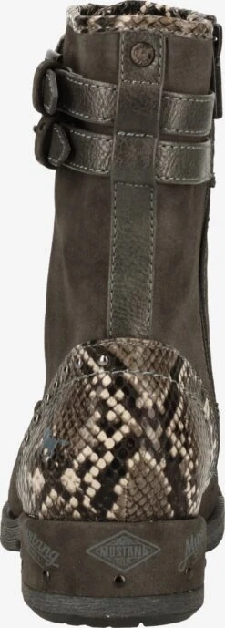 Mustang Enkellaarsjes Veterlaarsjes Dames Donkergrijs -Mustang Verkoop cbe3b989786ba082a53107bb0d7d0bd4