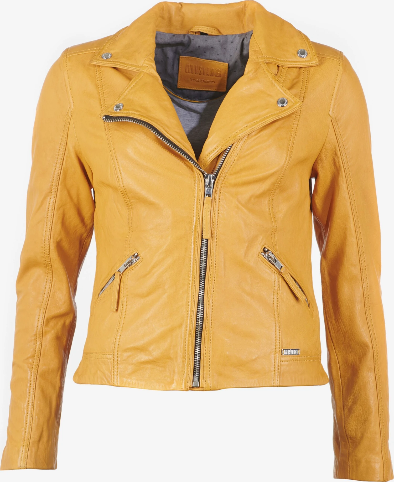 Mustang Leren Jassen Tussenjas Dames Geel 3 Mustang Leren Jassen Tussenjas Dames Geel