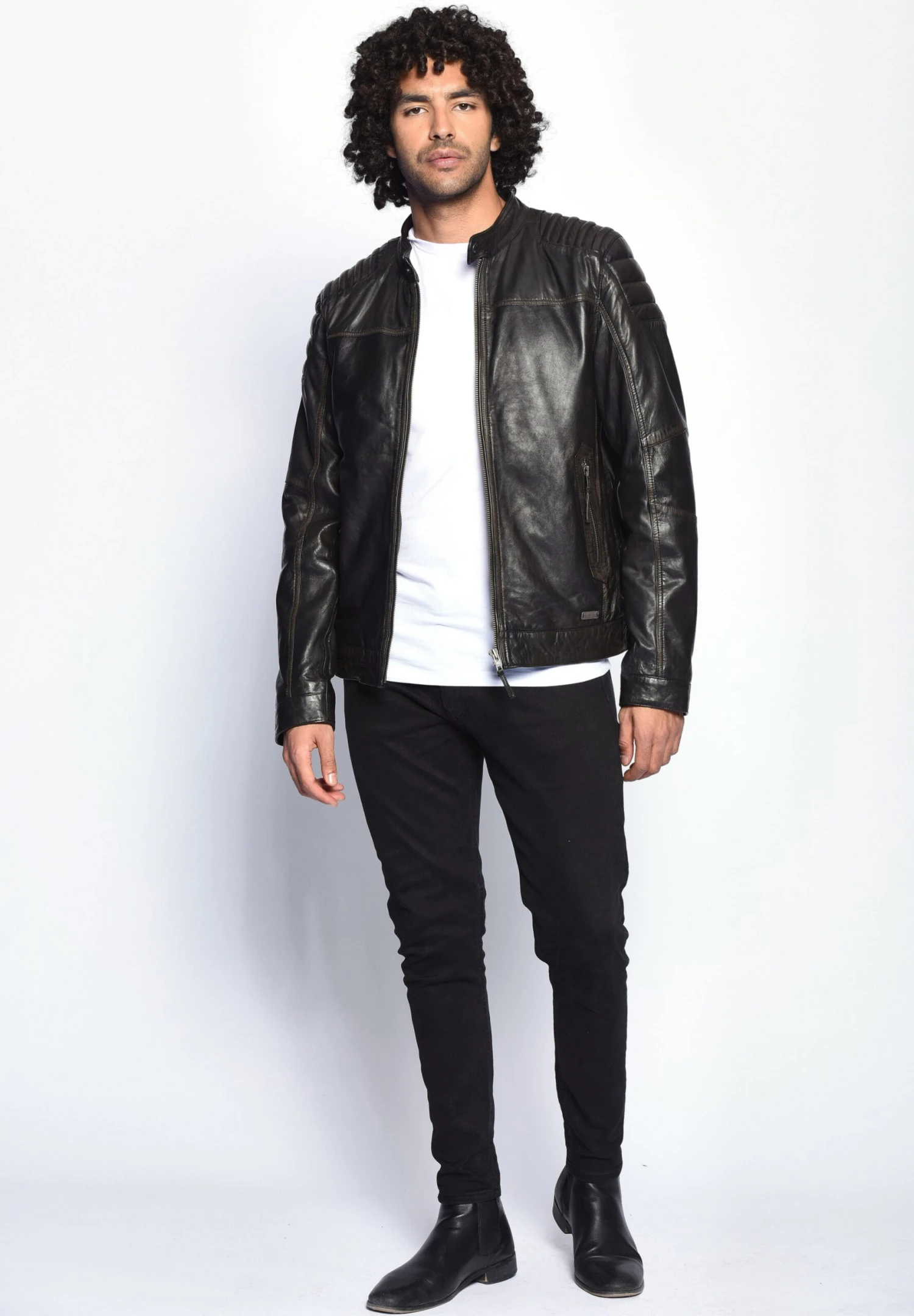 Mustang Leren Jassen Tussenjas Whyte Heren Bruin / Donkerbruin 8 Mustang Leren Jassen Tussenjas Whyte Heren Bruin / Donkerbruin - Afbeelding 6