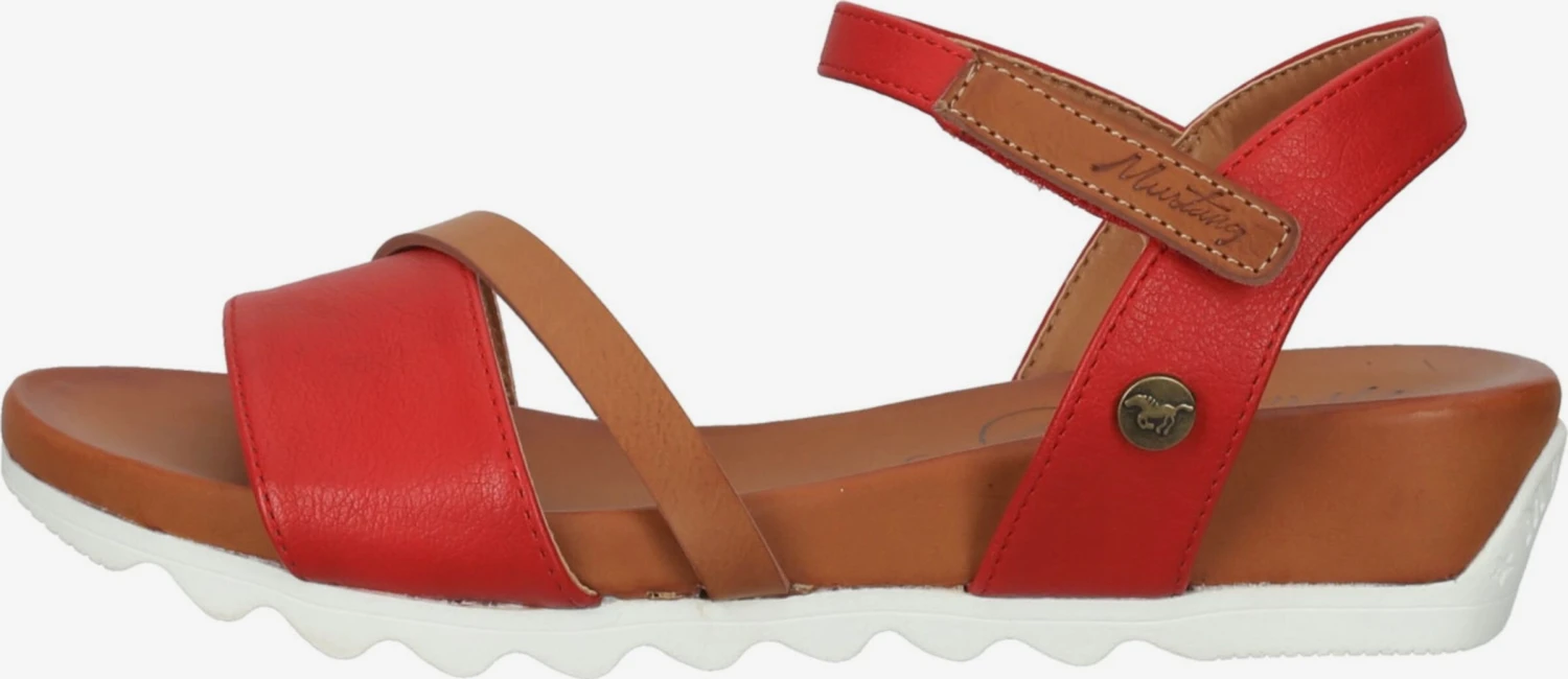 Mustang Sandalen Met Hak Sandaal Dames Rood 4 Mustang Sandalen Met Hak Sandaal Dames Rood - Afbeelding 2