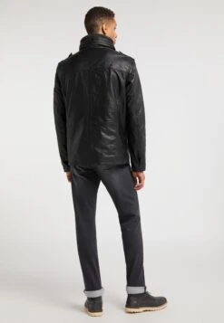 Mustang Leren Jassen Tussenjas Walker FF Heren Zwart -Mustang Verkoop d1600212bc549f9b54ffbb2ab3eeaccb