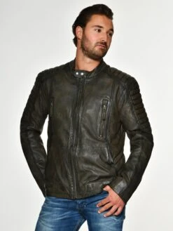 Mustang Leren Jassen Tussenjas Cruz Heren Bruin -Mustang Verkoop d20fd35891b738622ca5f1d433ae2184