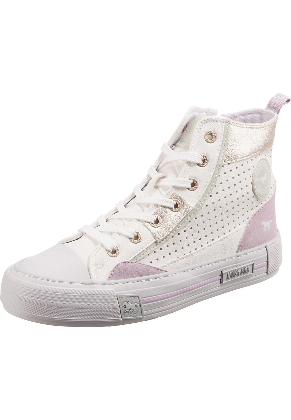 Mustang Sneakers Hoog - Weiß Modell 4 Mustang Sneakers Hoog - Weiß Modell - Afbeelding 2